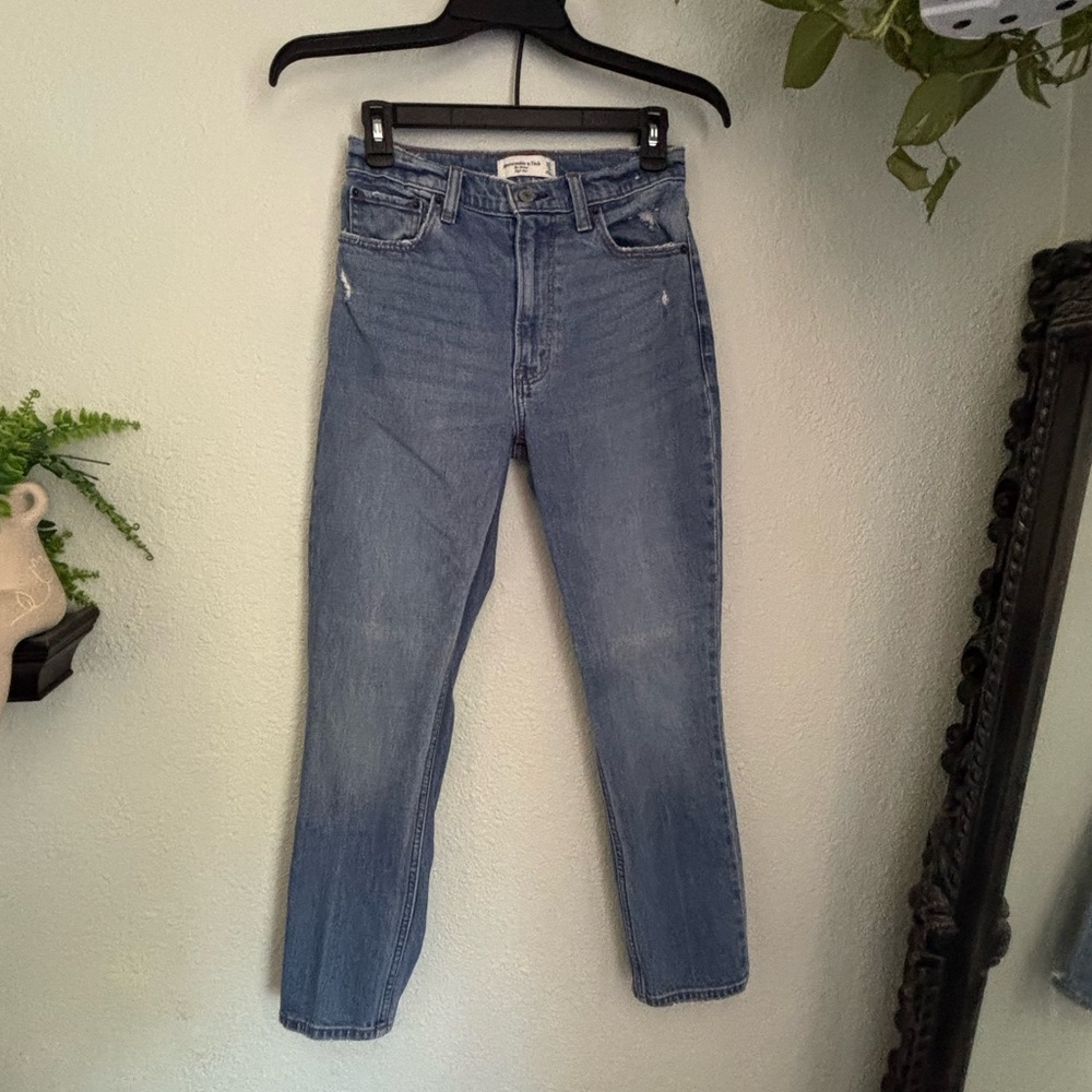 Abercrombie & Fitch Blue Straight Leg Jeans